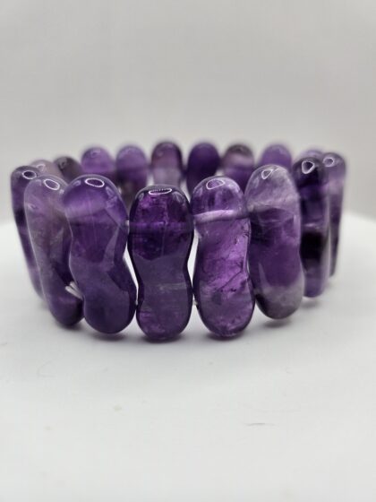 Amethyst náramok plochý