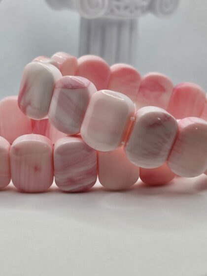 Kráľovská mušla náramok / Pink Queen Shell